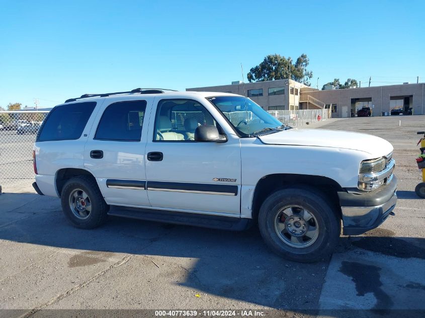 2001 Chevrolet Tahoe Ls VIN: 1GNEC13T51R133382 Lot: 40773639