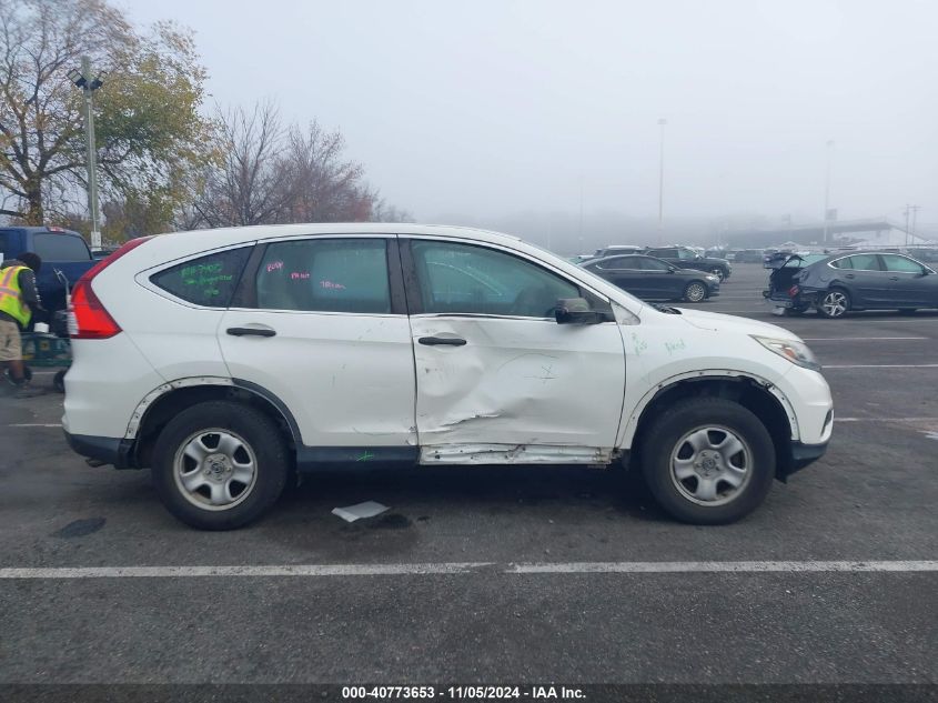 2016 Honda Cr-V Lx VIN: 5J6RM4H38GL005760 Lot: 40773653