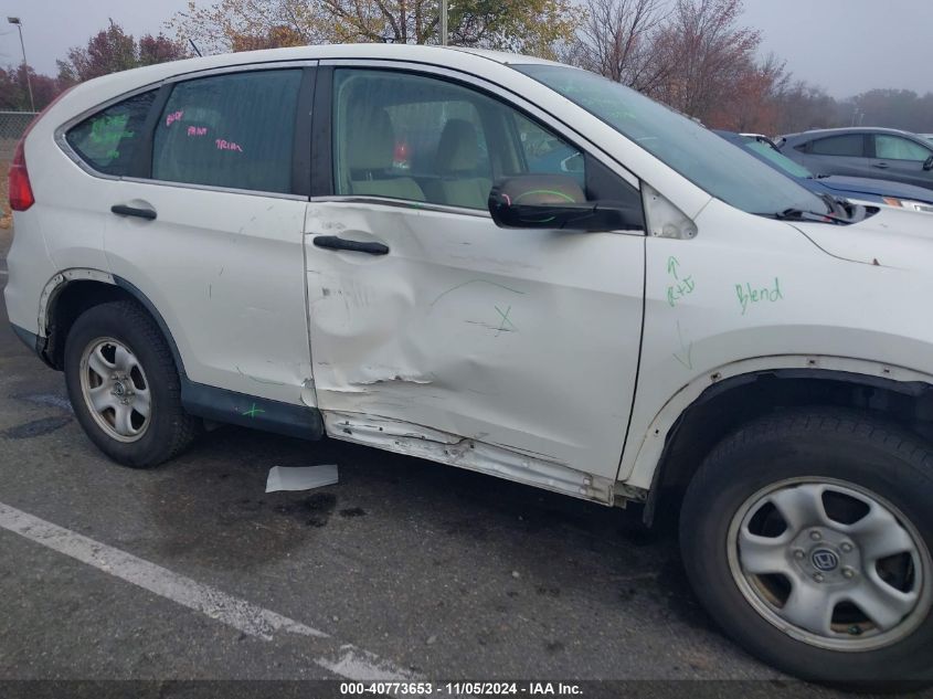 2016 Honda Cr-V Lx VIN: 5J6RM4H38GL005760 Lot: 40773653