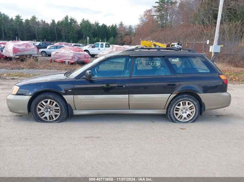 2002 Subaru Outback H6-3.0 Vdc VIN: 4S3BH896427644697 Lot: 40773658