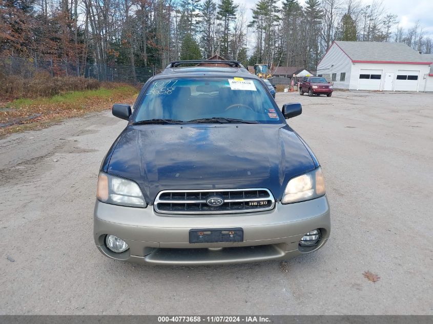 2002 Subaru Outback H6-3.0 Vdc VIN: 4S3BH896427644697 Lot: 40773658