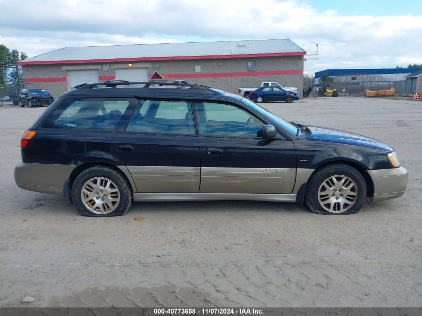 2002 Subaru Outback H6-3.0 Vdc VIN: 4S3BH896427644697 Lot: 40773658