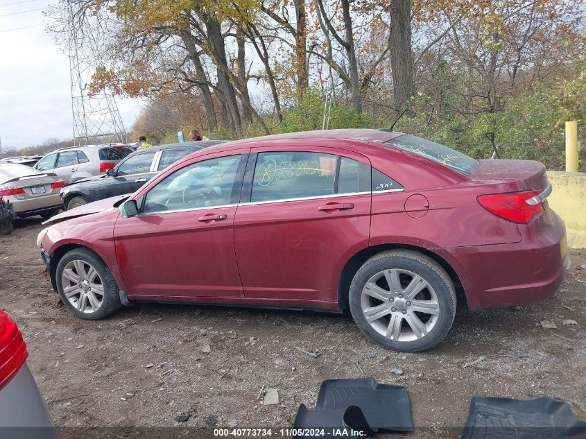 2012 Chrysler 200 Touring VIN: 1C3CCBBBXCN288622 Lot: 40773734