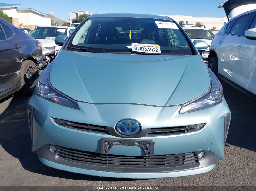 2019 Toyota Prius Xle VIN: JTDL9RFU6K3000121 Lot: 40773748