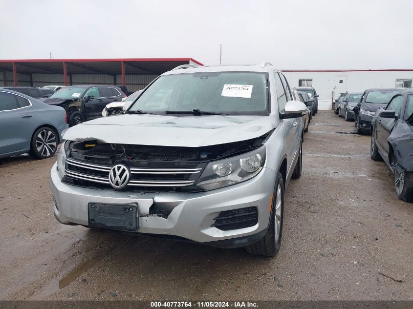 2017 Volkswagen Tiguan 2.0T Wolfsburg Edition VIN: WVGRV7AX7HK016768 Lot: 40773764