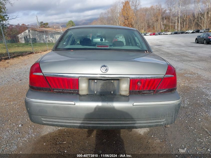 1999 Mercury Grand Marquis Ls VIN: 2MEFM75WXXX618926 Lot: 40773810