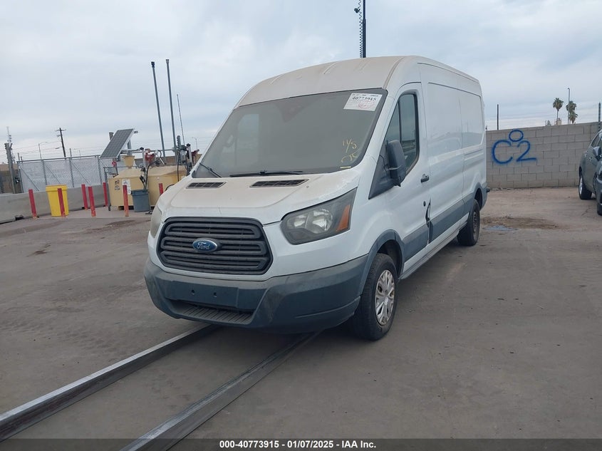 Vin: 1ftnr2cm8fkb13827, lot: 41263396, ford transit-250 20152