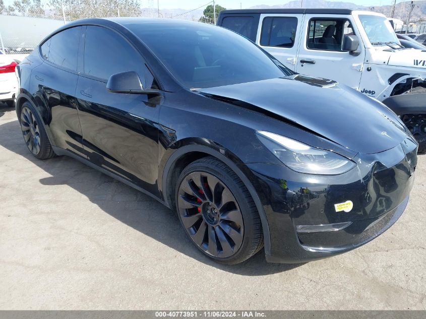 2022 TESLA MODEL Y PERFORMANCE DUAL MOTOR ALL-WHEEL DRIVE - 7SAYGDEF9NF522141