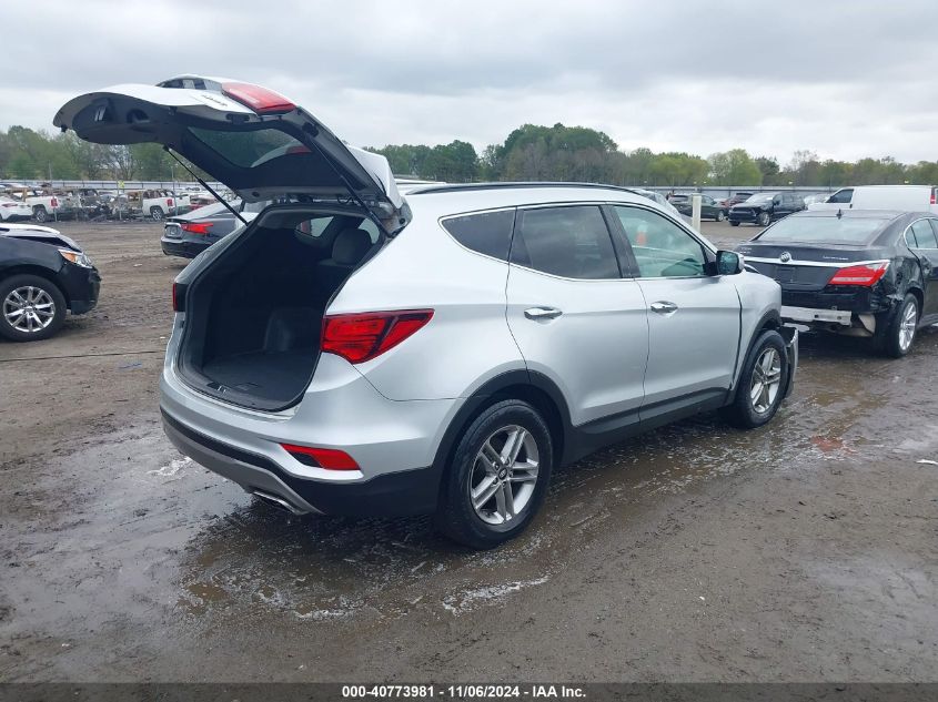 VIN 5XYZU3LB7JG524719 2018 HYUNDAI SANTA FE SPORT no.4