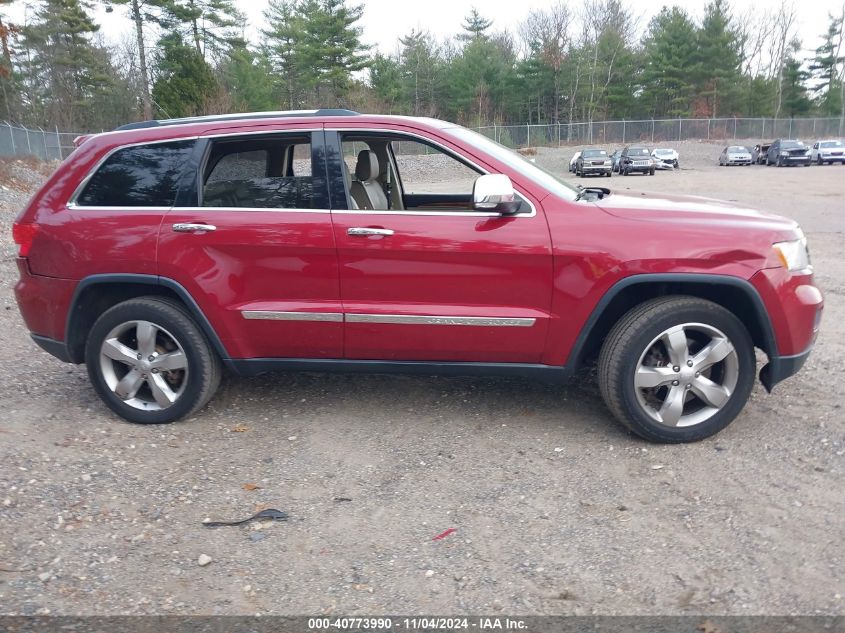 2013 Jeep Grand Cherokee Overland VIN: 1C4RJFCT0DC640405 Lot: 40773990