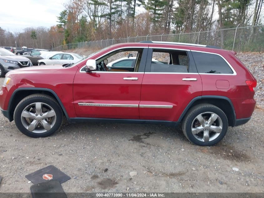 2013 Jeep Grand Cherokee Overland VIN: 1C4RJFCT0DC640405 Lot: 40773990