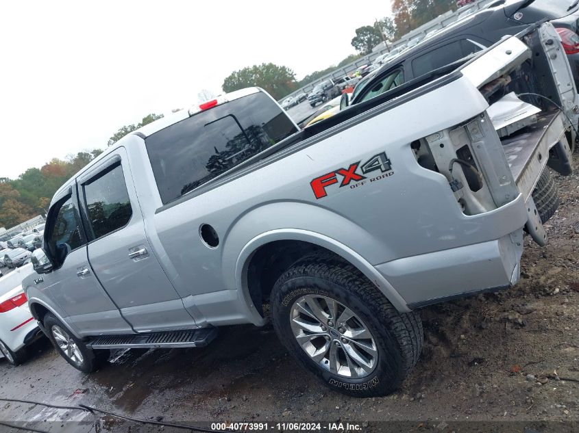 2016 FORD F-150 LARIAT - 1FTFW1EF8GFB34483