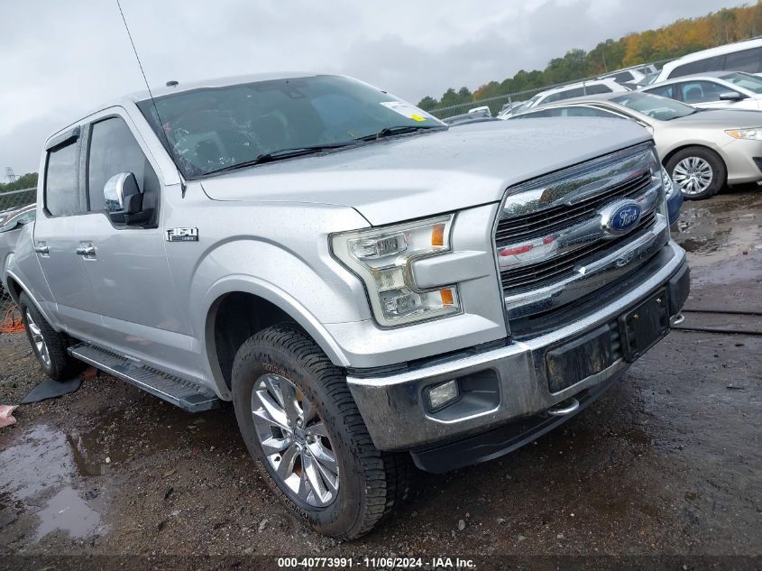 2016 FORD F-150 LARIAT - 1FTFW1EF8GFB34483