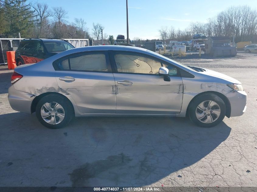 2013 Honda Civic Lx VIN: 2HGFB2F59DH571220 Lot: 40774037