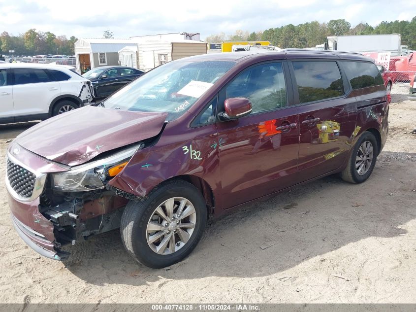 2016 Kia Sedona Lx VIN: KNDMB5C10G6161145 Lot: 40774128