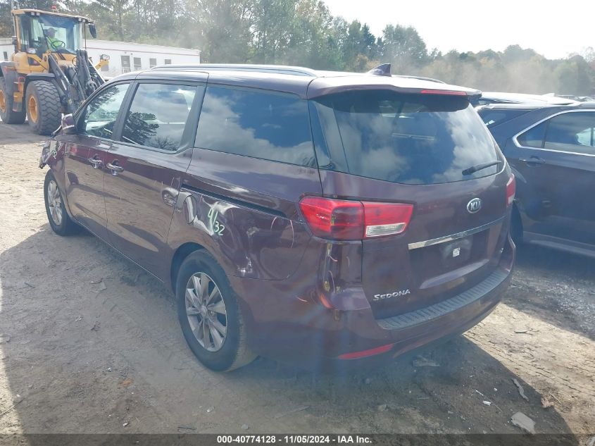 2016 Kia Sedona Lx VIN: KNDMB5C10G6161145 Lot: 40774128