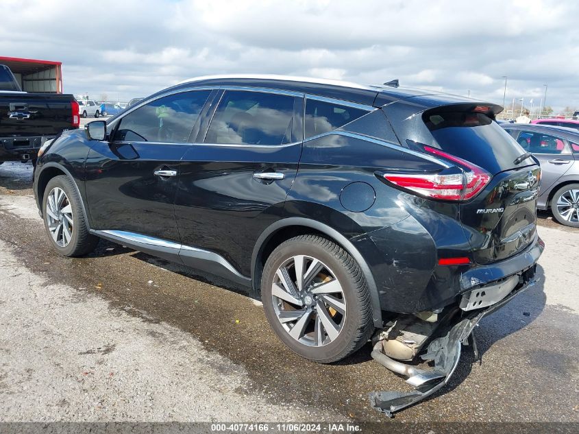 2015 Nissan Murano Platinum VIN: 5N1AZ2MH1FN270139 Lot: 40774166