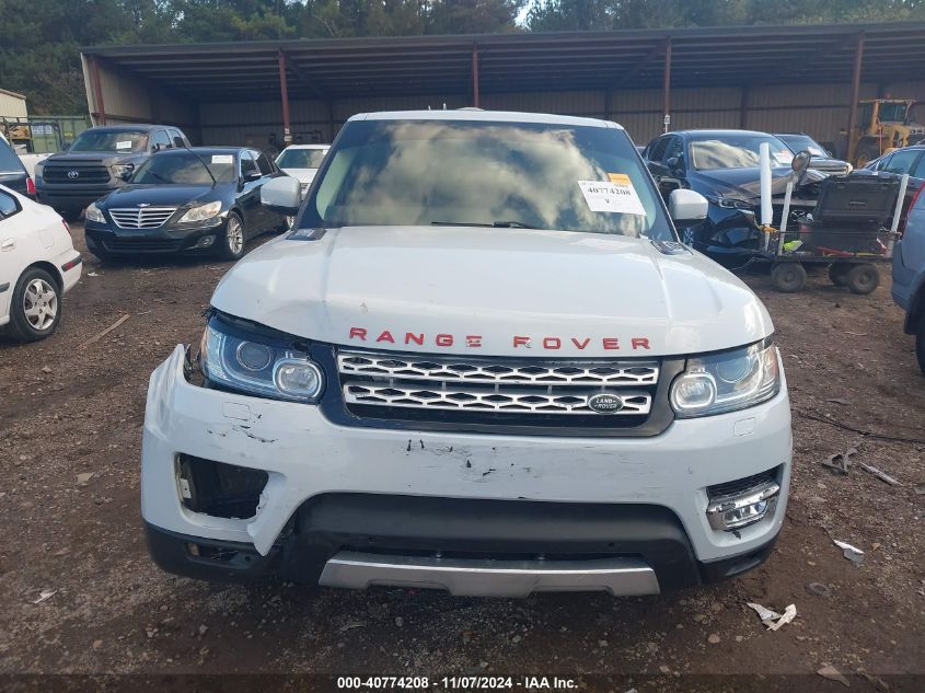 2015 Land Rover Range Rover Sport 3.0L V6 Supercharged Hse VIN: SALWR2VF0FA629598 Lot: 40774208