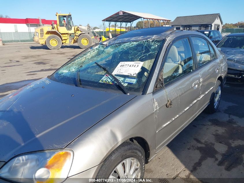 2003 Honda Civic Ex VIN: 1HGES26733L026516 Lot: 40774313