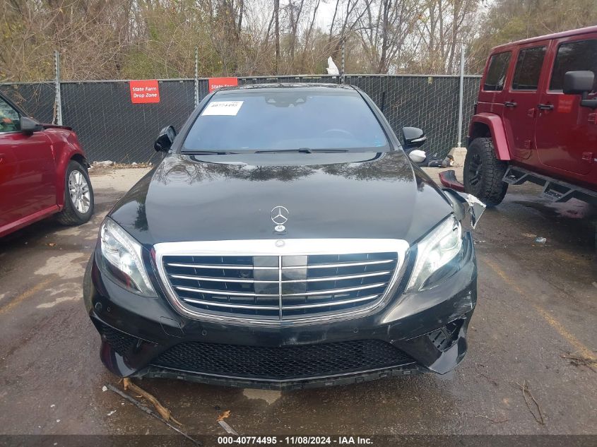 2015 Mercedes-Benz S 63 Amg 4Matic VIN: WDDUG7JB3FA071501 Lot: 40774495