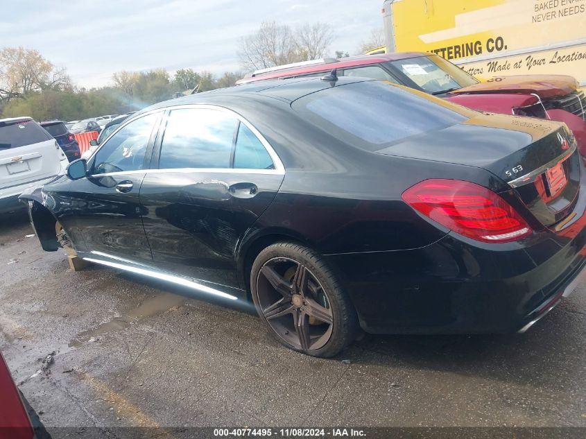 2015 Mercedes-Benz S 63 Amg 4Matic VIN: WDDUG7JB3FA071501 Lot: 40774495