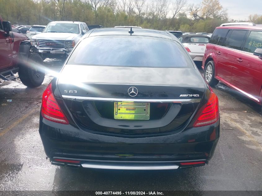 2015 Mercedes-Benz S 63 Amg 4Matic VIN: WDDUG7JB3FA071501 Lot: 40774495