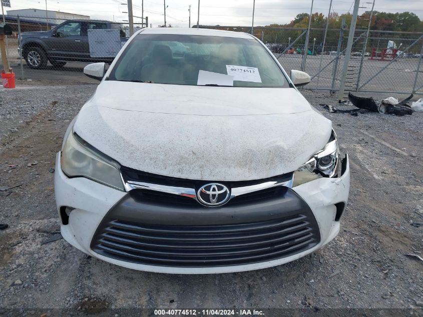 2015 Toyota Camry Le VIN: 4T4BF1FK3FR494394 Lot: 40774512