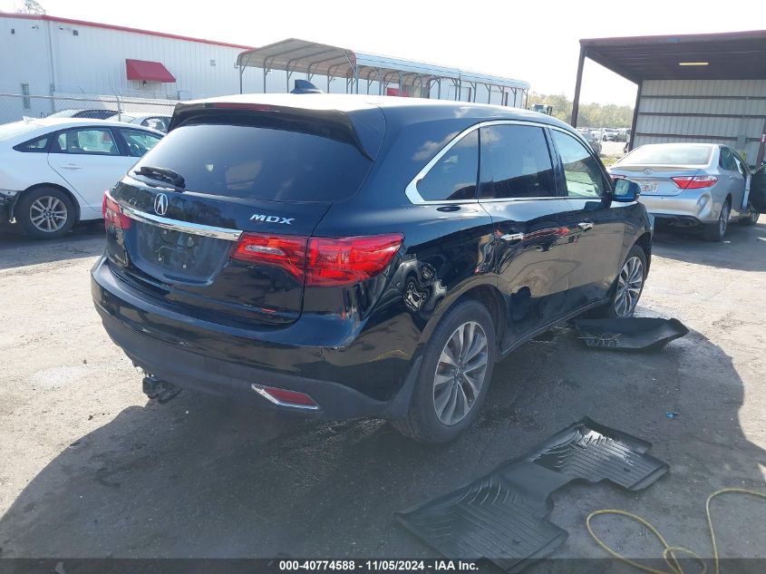 VIN 5FRYD3H45EB020493 2014 ACURA MDX no.4