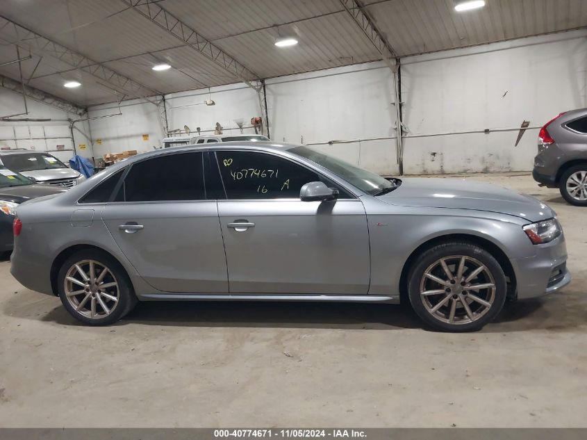 2016 Audi A4 2.0T Premium VIN: WAUBFAFLXGN008471 Lot: 40774671