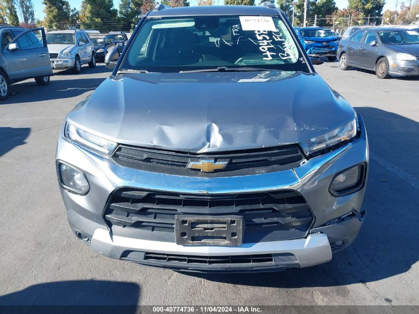 2021 Chevrolet Trailblazer Fwd Lt VIN: KL79MPS29MB014747 Lot: 40774736