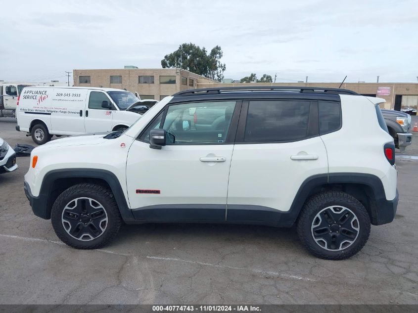 2017 Jeep Renegade Trailhawk 4X4 VIN: ZACCJBCB0HPF51375 Lot: 40774743