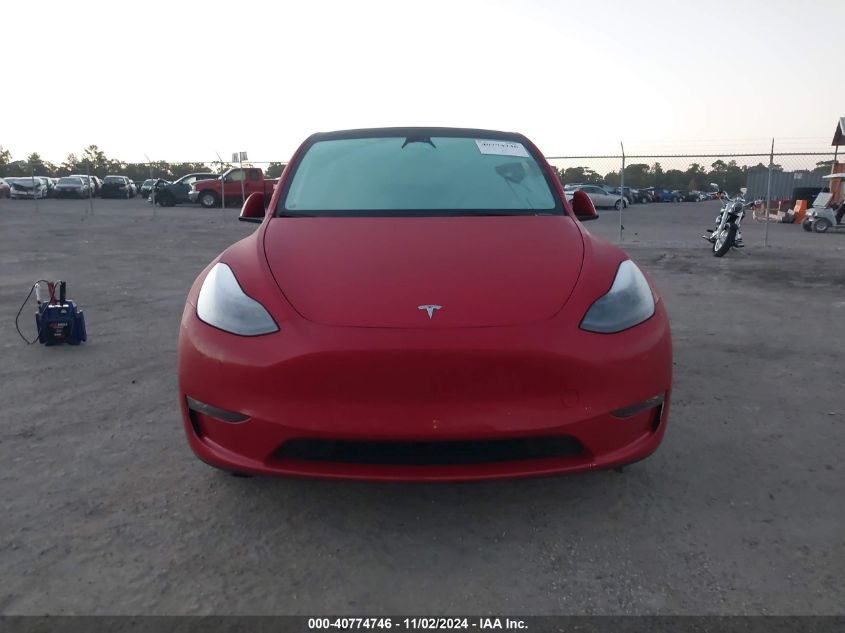 2022 Tesla Model Y Long Range Dual Motor All-Wheel Drive VIN: 7SAYGDEE7NF522050 Lot: 40774746