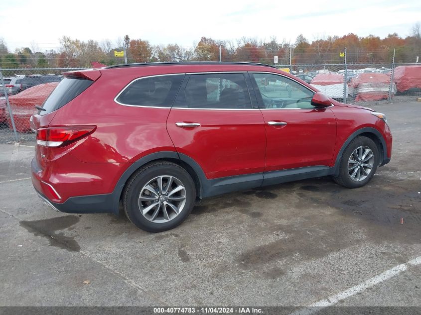 2017 Hyundai Santa Fe Se VIN: KM8SMDHF7HU191817 Lot: 40774783