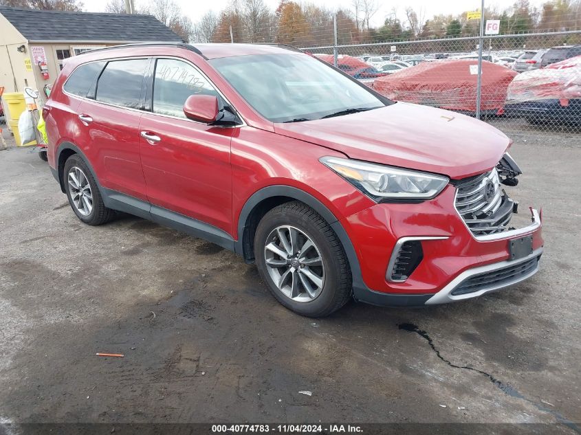 VIN KM8SMDHF7HU191817 2017 Hyundai Santa Fe, SE no.1