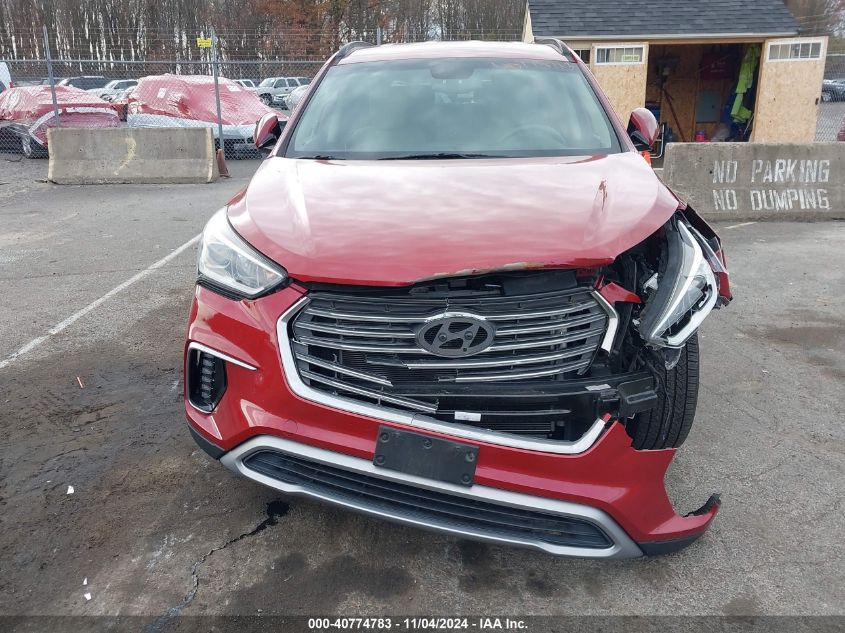 2017 Hyundai Santa Fe Se VIN: KM8SMDHF7HU191817 Lot: 40774783