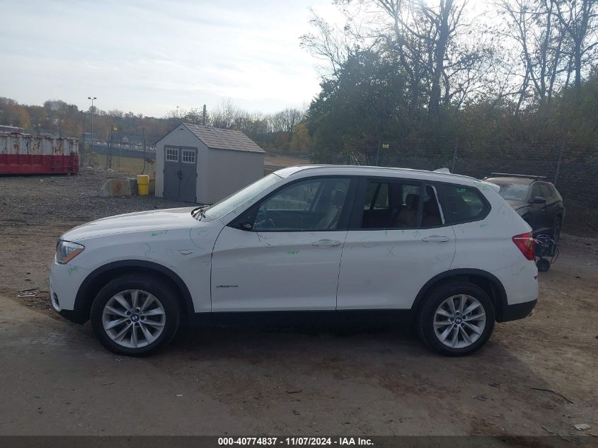 2016 BMW X3 xDrive28I VIN: 5UXWX9C54G0D84393 Lot: 40774837