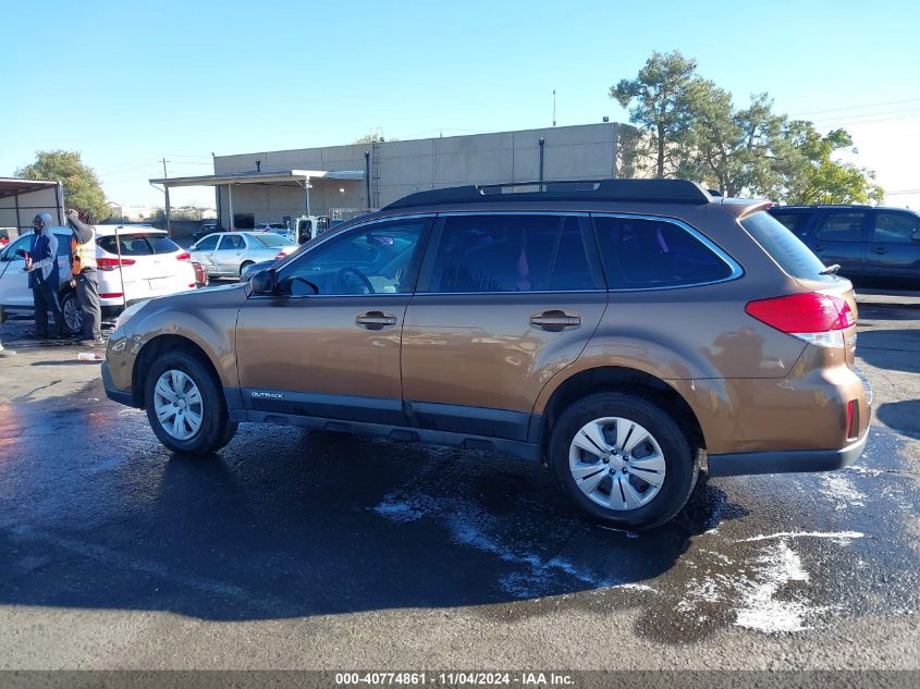 2013 Subaru Outback 2.5I VIN: 4S4BRBAC7D3227544 Lot: 40774861