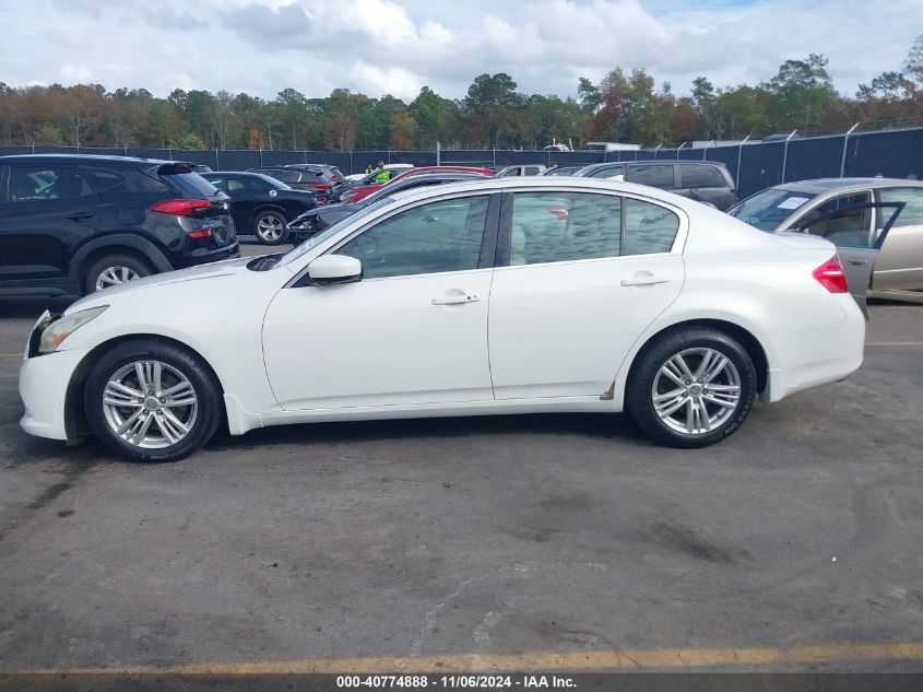 2011 Infiniti G37 Journey VIN: JN1CV6AP7BM502127 Lot: 40774888