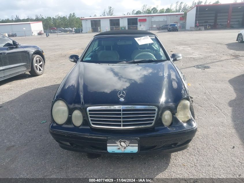 2000 Mercedes-Benz Clk 320 VIN: WDBLK65G1YT036269 Lot: 40774929