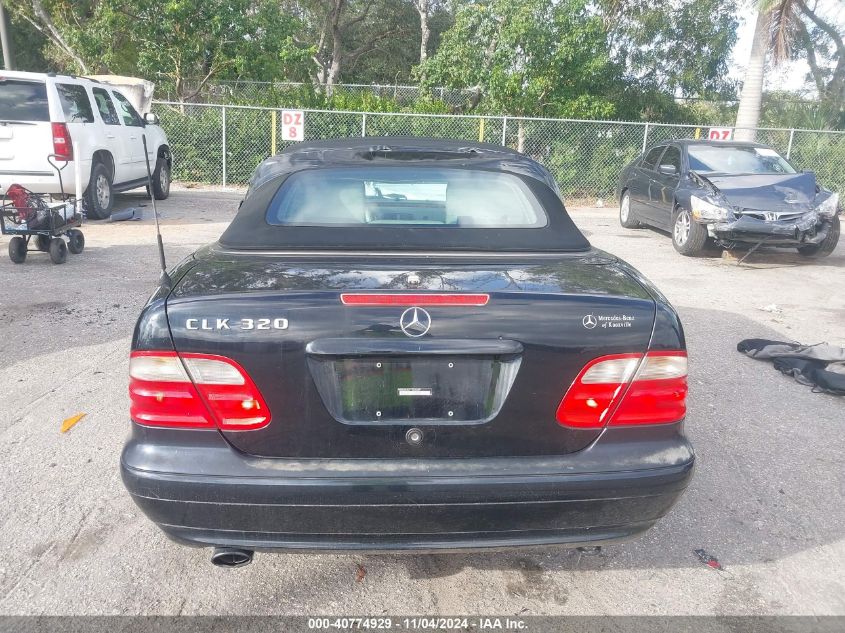 2000 Mercedes-Benz Clk 320 VIN: WDBLK65G1YT036269 Lot: 40774929