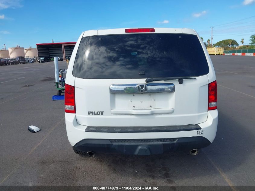 2013 Honda Pilot Ex VIN: 5FNYF3H48DB016478 Lot: 40774979