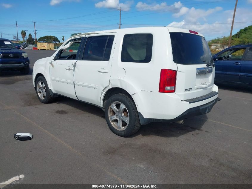 VIN 5FNYF3H48DB016478 2013 Honda Pilot, EX no.3