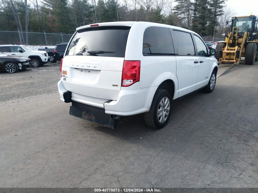 Vin: 2c7wdgbg6kr795391, lot: 41264554, dodge grand caravan se 20194