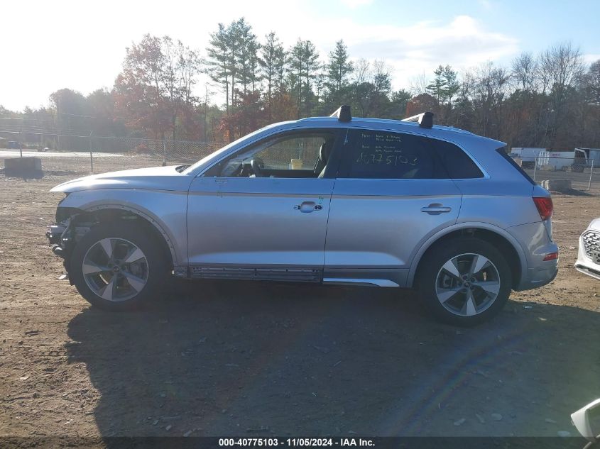 2022 Audi Q5 Premium Plus 40 Tfsi Quattro S Tronic VIN: WA1BBAFY9N2079793 Lot: 40775103