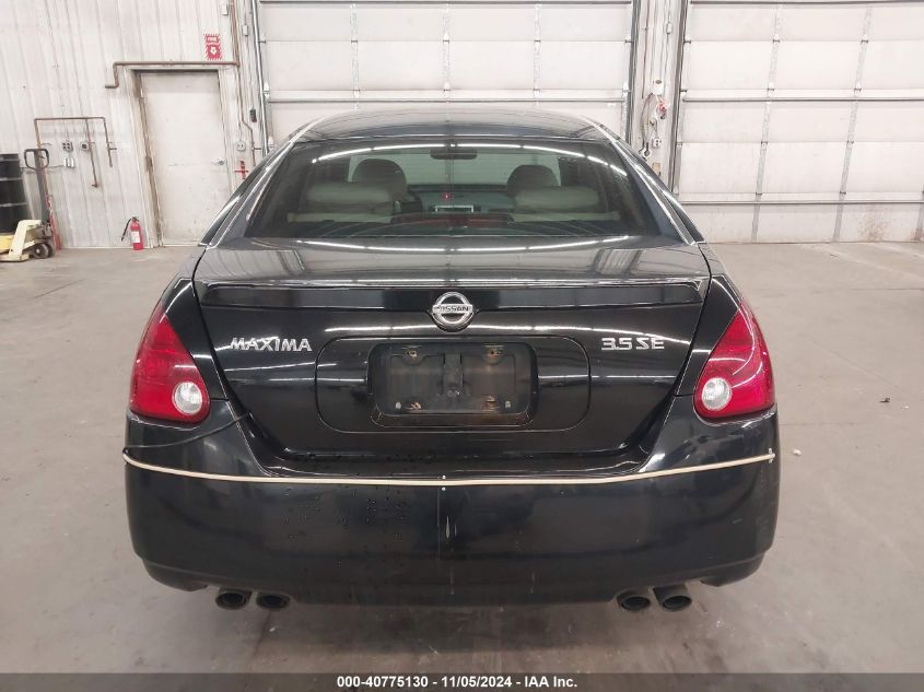 2006 Nissan Maxima 3.5 Se/3.5 Sl VIN: 1N4BA41E66T826856 Lot: 40775130