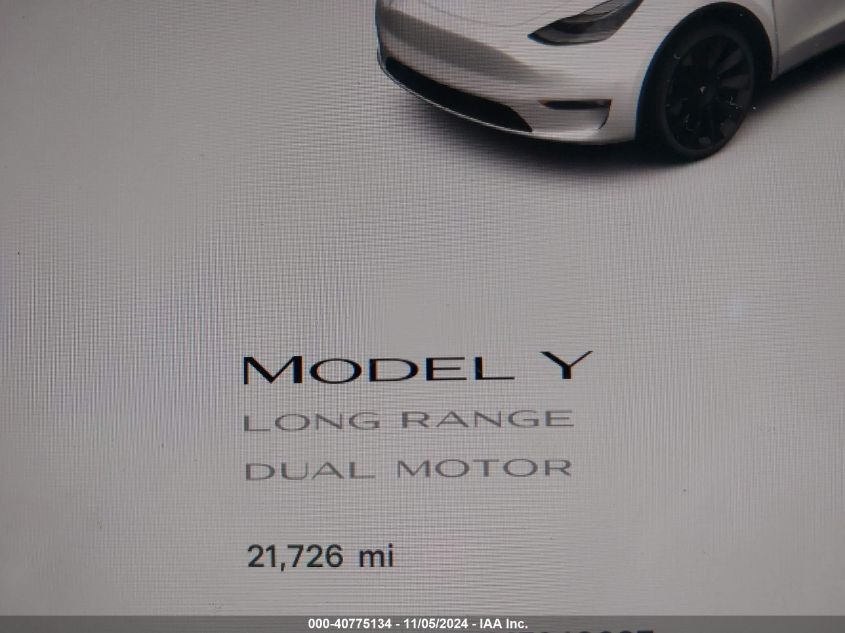 2021 TESLA MODEL Y LONG RANGE DUAL MOTOR ALL-WHEEL DRIVE - 5YJYGDEE1MF243687