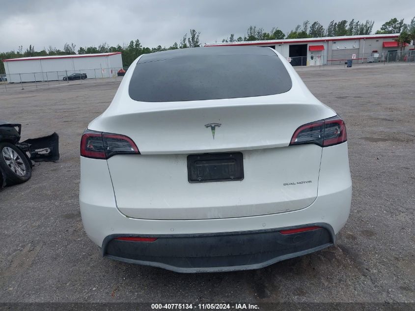 2021 Tesla Model Y Long Range Dual Motor All-Wheel Drive VIN: 5YJYGDEE1MF243687 Lot: 40775134