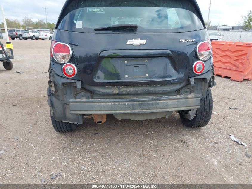 2015 CHEVROLET SONIC VIN: 1G1JA6SH3F4166563