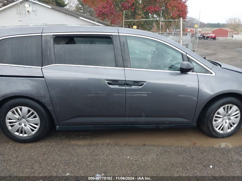 2016 Honda Odyssey Lx VIN: 5FNRL5H2XGB082901 Lot: 40775182