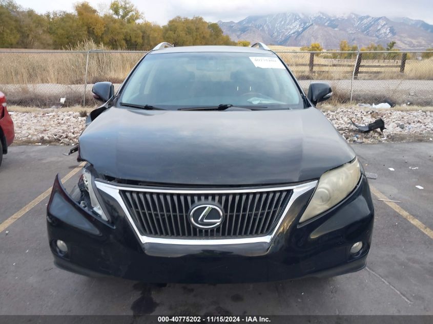 2010 Lexus Rx 350 VIN: JTJZK1BAXA2001558 Lot: 40775202